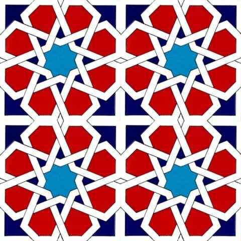 20x20 cm Çini Karo D-90